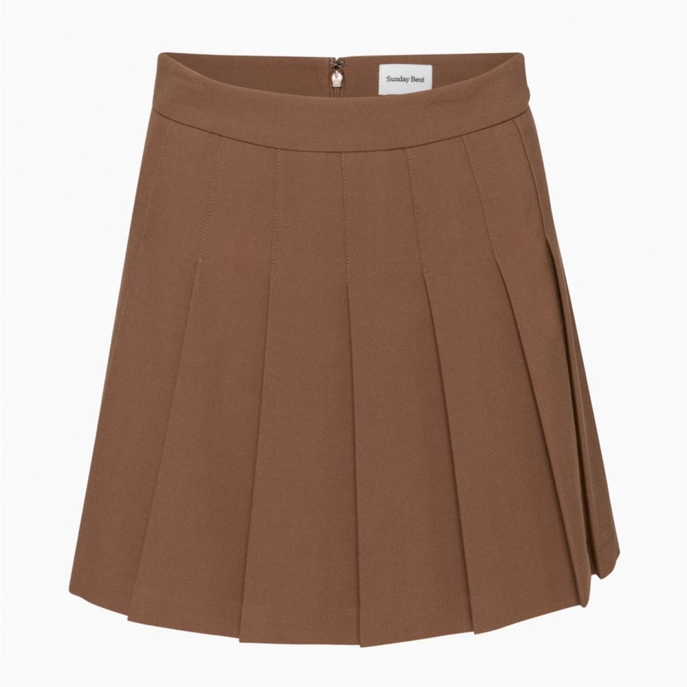 BROWN ARITZIA SUNDAY BEST TENNIS SKIRT